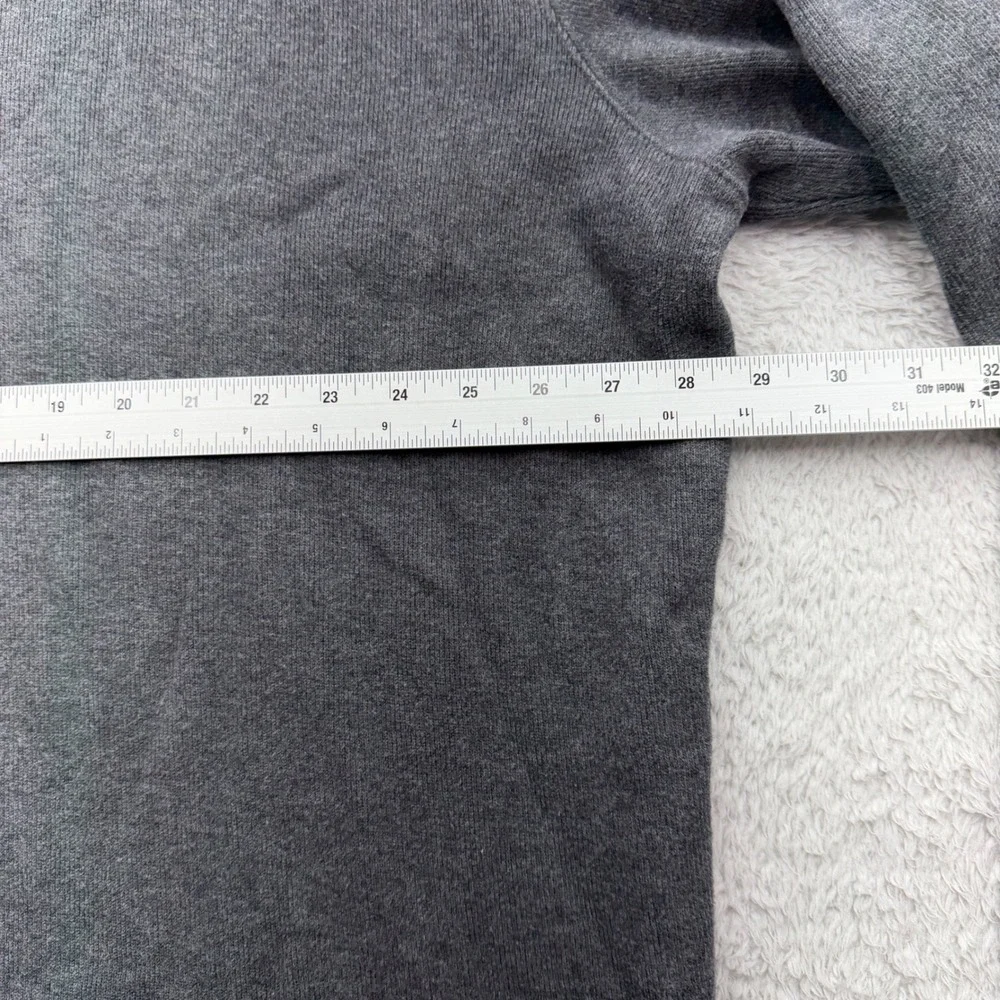 Polo Ralph Lauren Mens 2XLT Gray Cotton Quarter Zip Pullover Sweater Tall Logo